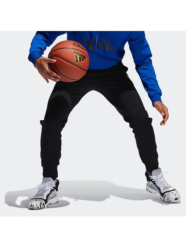Спортивные штаны adidas Sports Casual Fleece Basketball Trousers Men's Black — изображение 4 из 4, черный