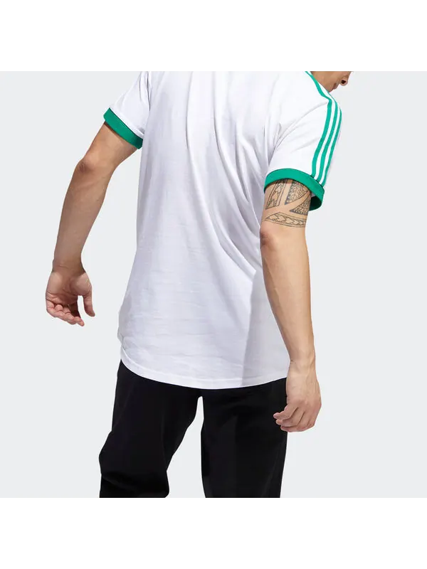 Футболка originals printing casual sports round neck short sleeve white Adidas — изображение 4 из 4, белый