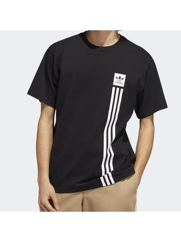 Футболка originals bb pillar logo printing short sleeve black Adidas — изображение 3 из 4, черный