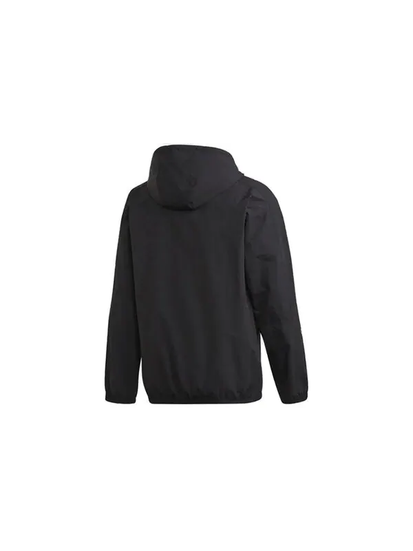 Куртка adidas originals Casual Sports Zipper Hooded Jacket Black — изображение 2 из 4, черный