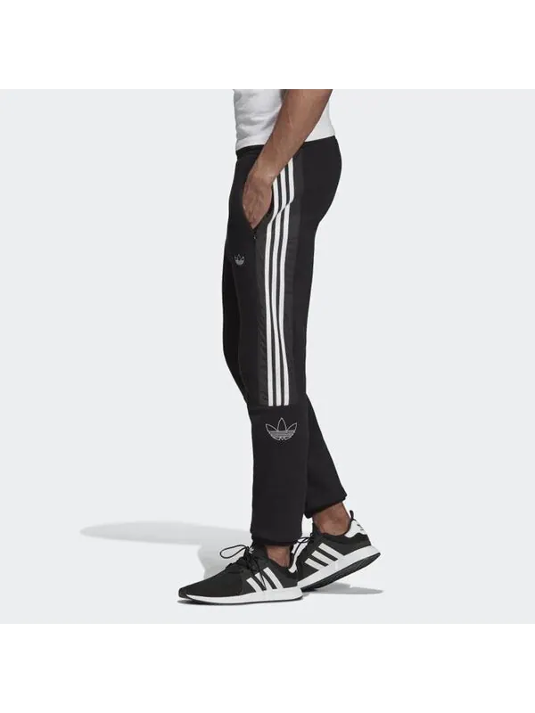 Спортивные штаны adidas originals Outline Sweatpants Black — изображение 3 из 4, черный