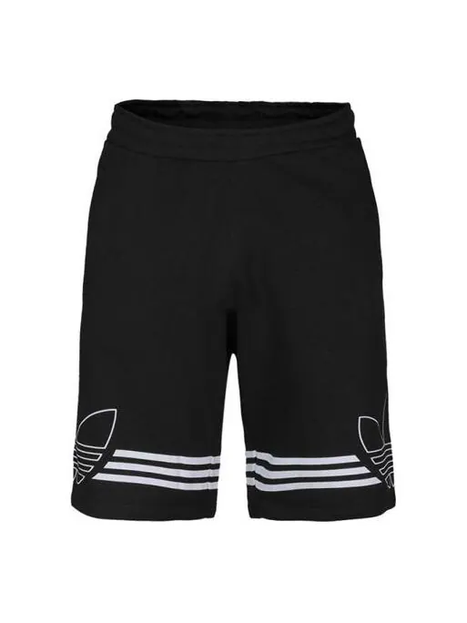 Шорты originals side large printing shorts black Adidas — изображение 1 из 4, черный