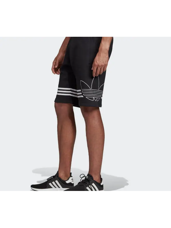 Шорты originals side large printing shorts black Adidas — изображение 4 из 4, черный
