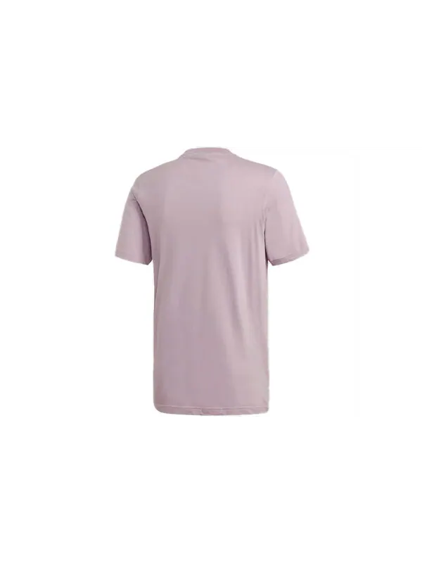 Футболка men's originals chest logo sports short sleeve pink purple gray t-shirt Adidas — изображение 2 из 4, фиолетовый
