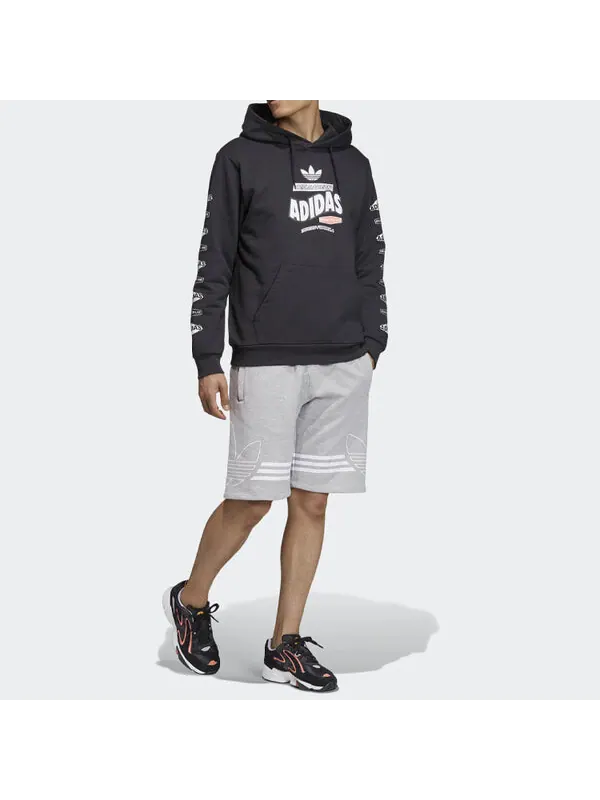 Шорты men's originals sports shorts medium hemp grey Adidas — изображение 3 из 4, серый