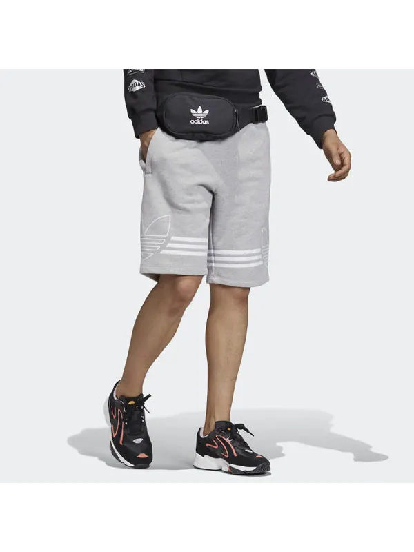 Шорты men's originals sports shorts medium hemp grey Adidas — изображение 4 из 4, серый