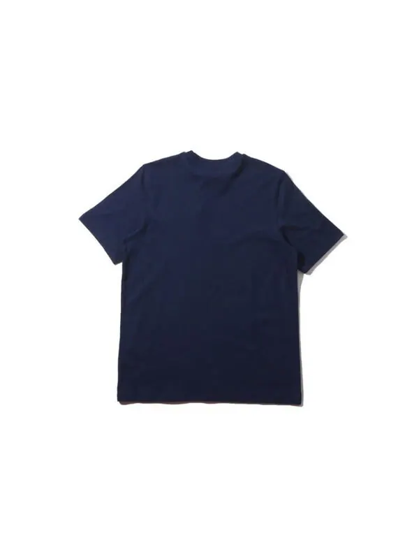 Футболка men's originals trefoil tee colleage alphabet printing breathable short sleeve blue Adidas — изображение 2 из 4