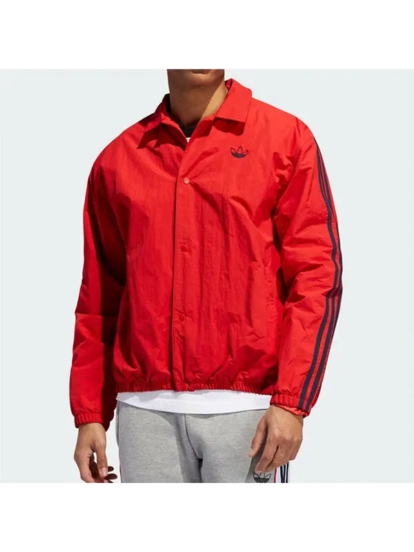 Куртка adidas originals Cozy Casual Jacket Red — изображение 2 из 4, светлый красный