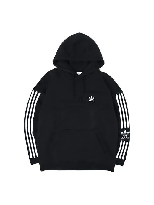Толстовка adidas originals Lock Up Fleece Lined Casual Sports Pullover Black — изображение 1 из 4, черный
