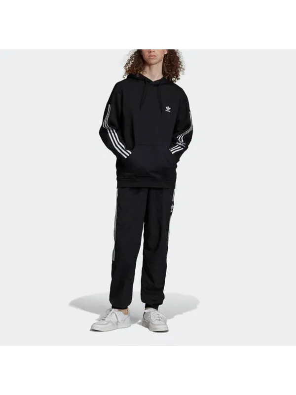 Толстовка adidas originals Lock Up Fleece Lined Casual Sports Pullover Black — изображение 3 из 4, черный