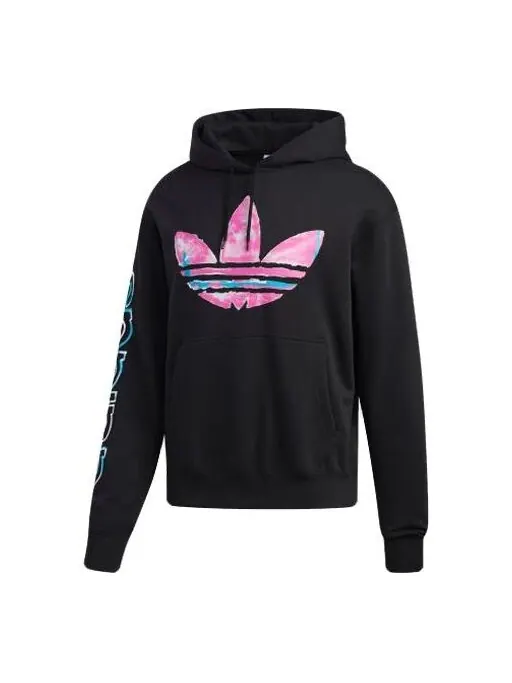 Толстовка men's originals watercolor printing black Adidas — изображение 1 из 4, черный