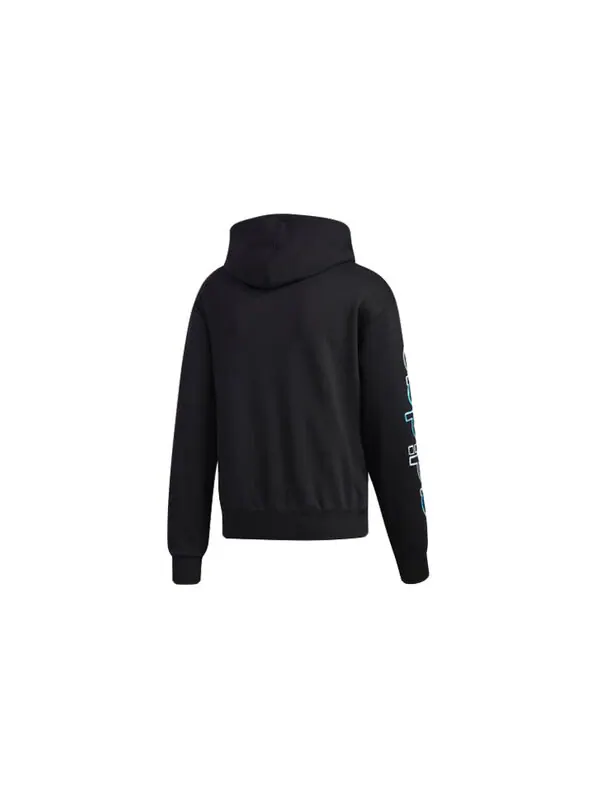 Толстовка men's originals watercolor printing black Adidas — изображение 2 из 4, черный