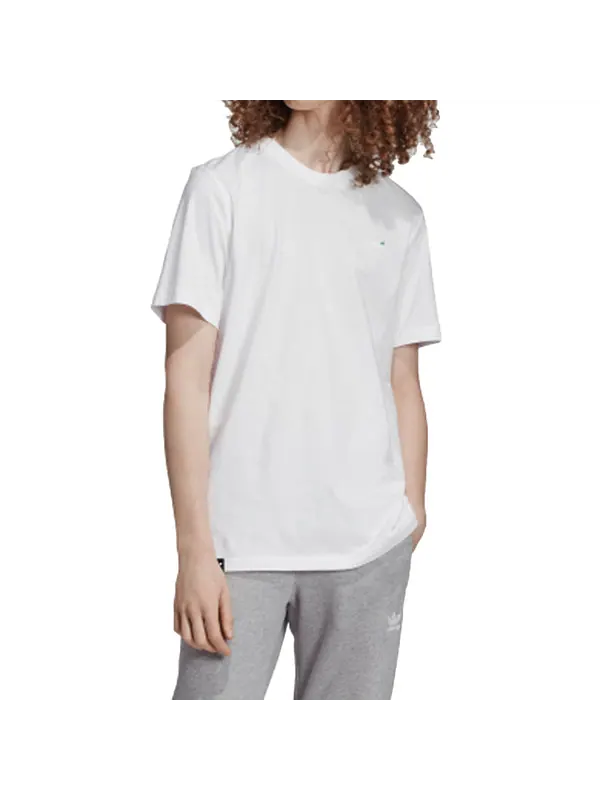 Футболка originals embroidered shoe printing short sleeve white Adidas — изображение 3 из 4, белый