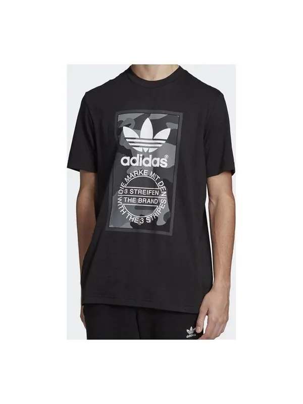 Футболка оригиналы камуфляжная печать короткий рукав Adidas — изображение 1 из 3, черный