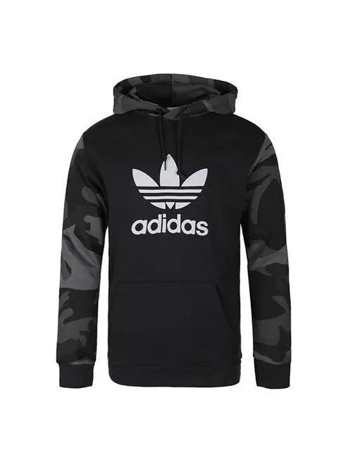 Толстовка Men's adidas originals Casual Camouflage Black — изображение 1 из 4, черный