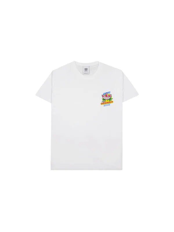 Футболка originals bodega popsicle back printing short sleeve white Adidas — изображение 2 из 4, белый