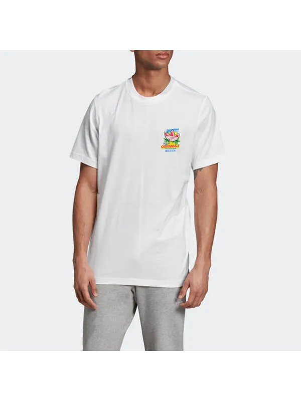 Футболка originals bodega popsicle back printing short sleeve white Adidas — изображение 3 из 4, белый