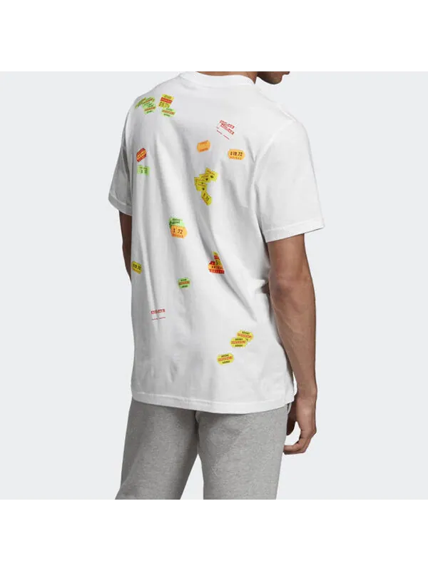 Футболка originals bodega pricetag back printing short sleeve white Adidas — изображение 4 из 4, белый