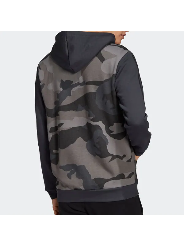 Толстовка Adidas Originals 'Camo' Full Zip Hoodie 'Carbon' — изображение 4 из 4, мульти