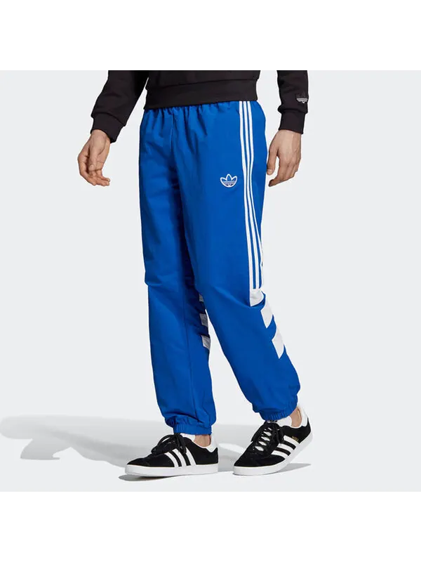 Спортивные штаны adidas Balanta Track Pants Splicing Contrasting Colors White Blue Bundle Feet Blue — изображение 3 из 4