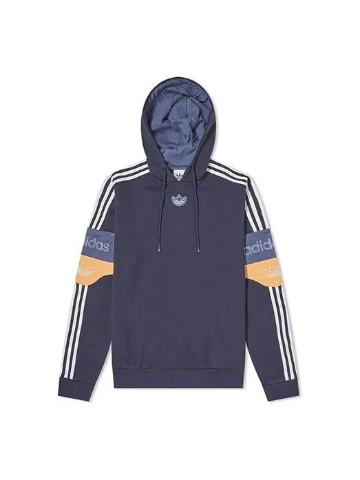 Толстовка adidas originals Team Signature Trefoil 'Legend Ink/Easy Orange' — изображение 1 из 4, синий
