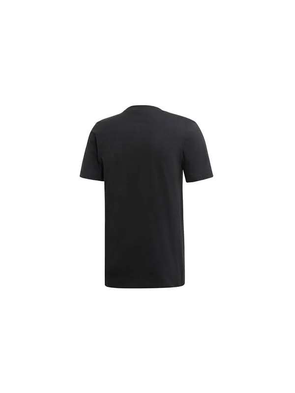 Футболка m v alphabet printing casual sports round neck short sleeve black Adidas — изображение 2 из 4, черный