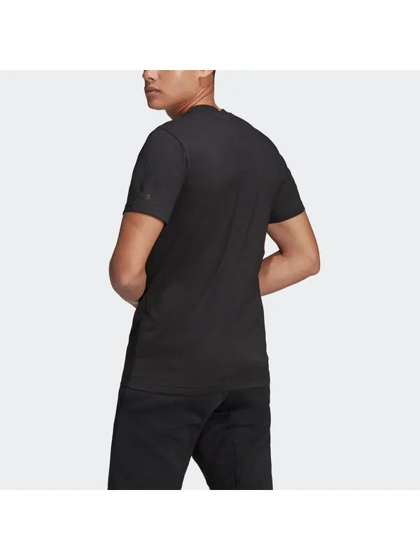 Футболка m v alphabet printing casual sports round neck short sleeve black Adidas — изображение 4 из 4, черный