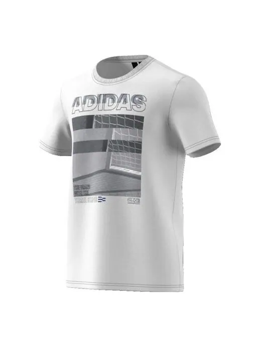 Футболка mh photo tee training sports round neck short sleeve white Adidas — изображение 1 из 4, белый