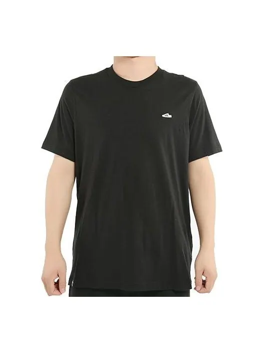 Футболка originals mini emb tee embroidered shoe sports short sleeve black Adidas — изображение 1 из 2, черный