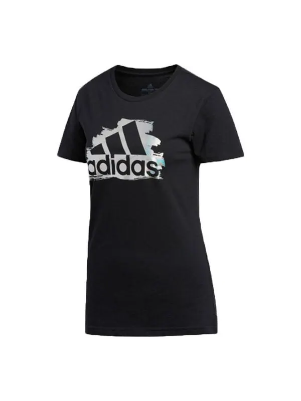 Футболка я вижу тебя значок спортивной Футболка Adidas — изображение 1 из 4, черный