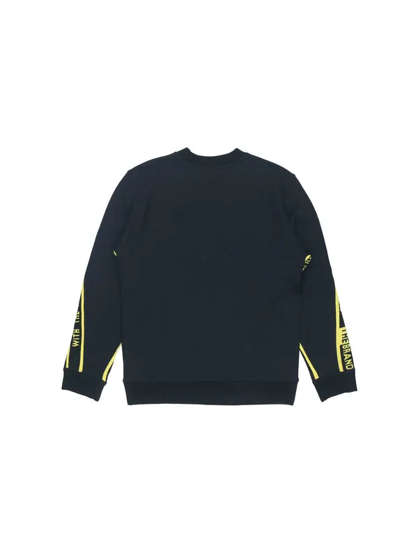 Толстовка originals real scarf crew casual sports round neck pullover black Adidas — изображение 2 из 2, черный