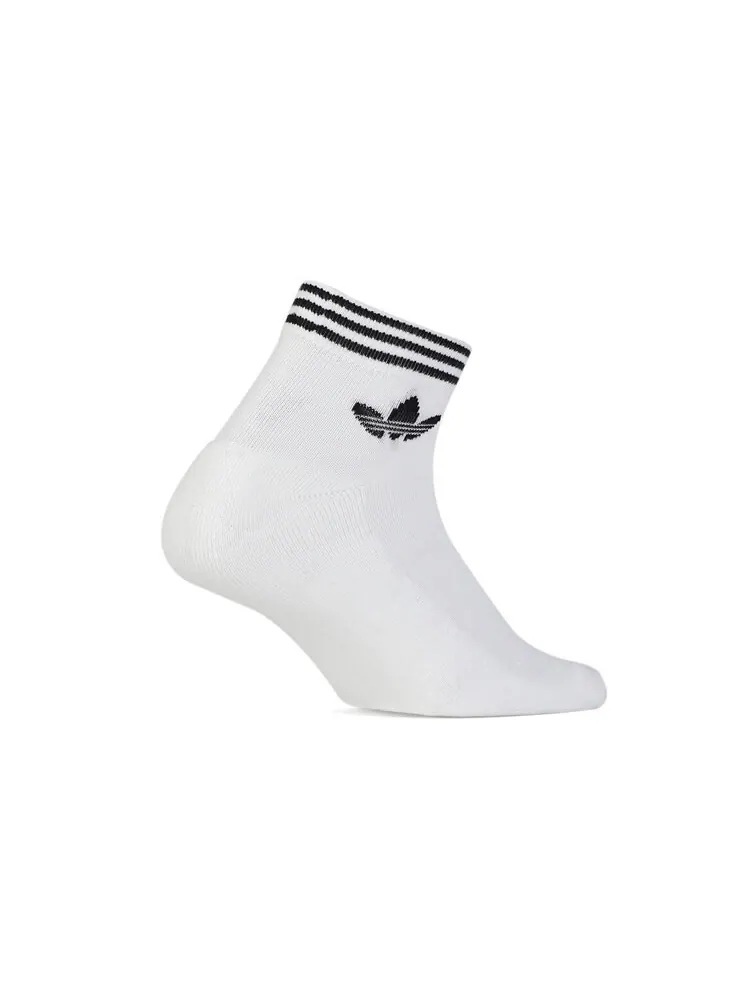 Носки унисекс Adidas Originals Trefoil Ankle Socks 3 Pairs — изображение 2 из 3, белый