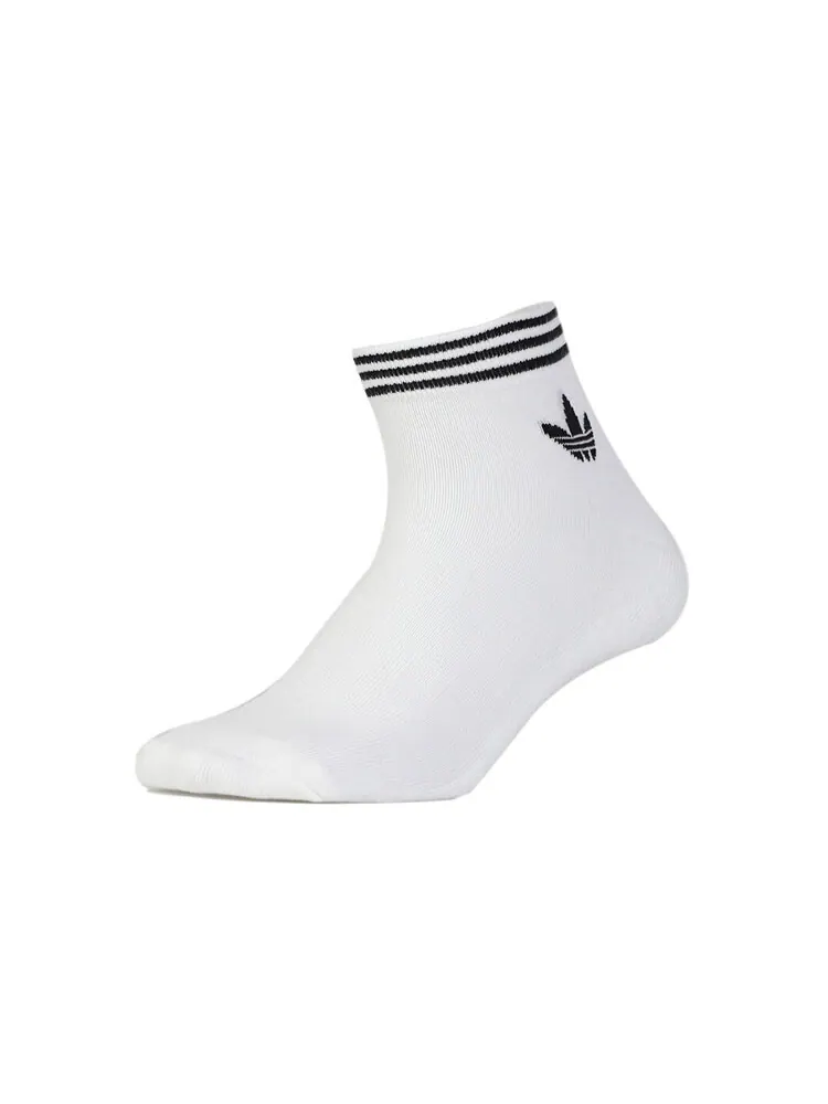 Носки унисекс Adidas Originals Trefoil Ankle Socks 3 Pairs — изображение 3 из 3, белый