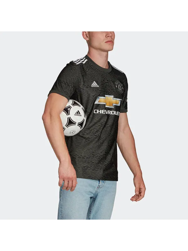 Футболка adidas MUFC A JSY 20-21 Season Manchester United Away SW Fan Edition Sports Short Sleeve — изображение 4 из 4