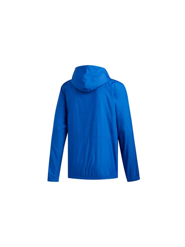 Куртка originals hip windbreaker hooded windproof sports jacket royal blue Adidas — изображение 2 из 2, синий