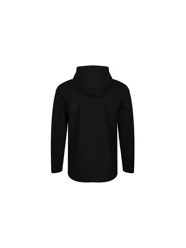 Куртка adidas Men's Hoodie Track Black Running Casual Windbreak Jackets — изображение 2 из 4, черный