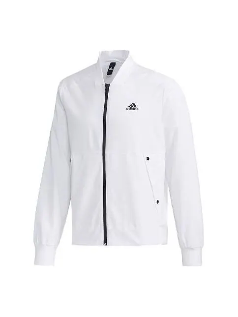 Куртка adidas O2 JKT 3S Bomb Casual Sports Jacket White — изображение 1 из 4, белый