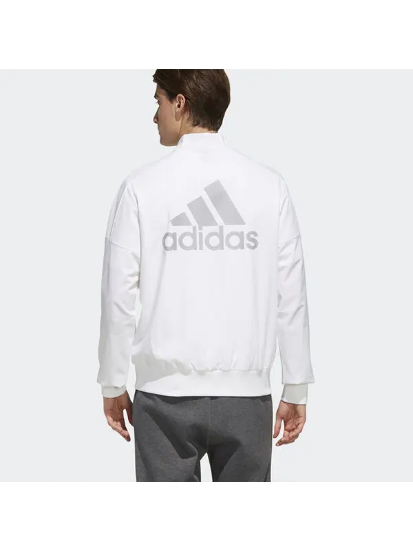 Куртка adidas O2 JKT 3S Bomb Casual Sports Jacket White — изображение 4 из 4, белый
