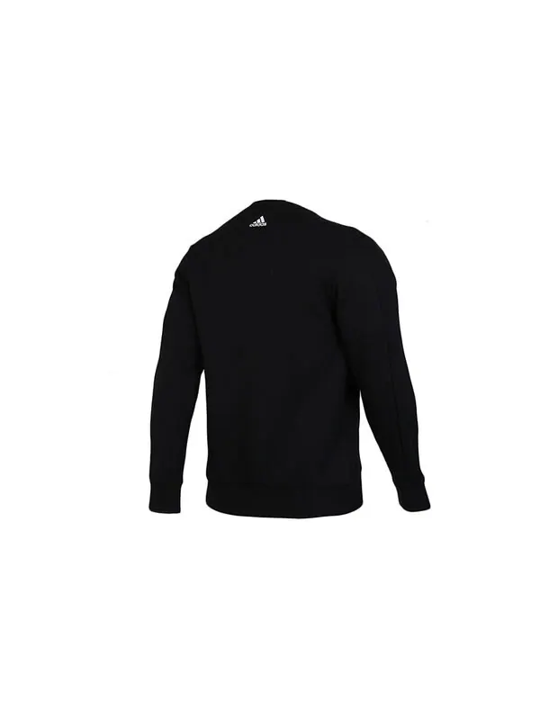 Толстовка sports jacket round neck pullover black Adidas — изображение 2 из 4, черный