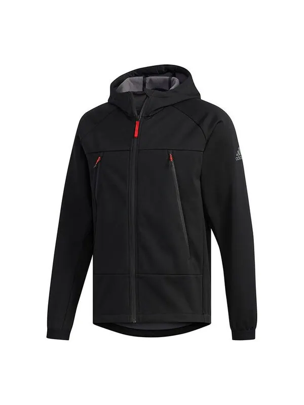 Куртка softshell ho outdoor casual sports куртка с капюшоном Adidas — изображение 1 из 4, черный