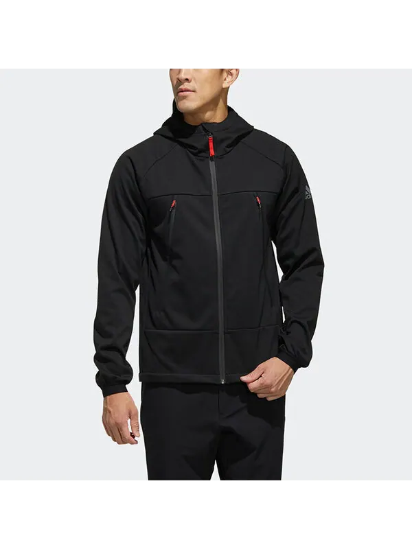 Куртка softshell ho outdoor casual sports куртка с капюшоном Adidas — изображение 3 из 4, черный