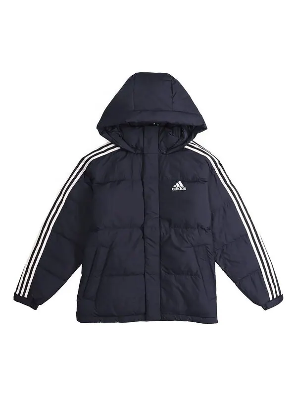 Пуховик adidas 3ST Puff Down Outdoor protection against cold Stay Warm hooded down Jacket Blue — изображение 1 из 4, синий