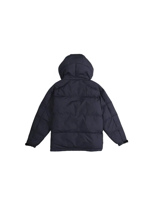 Пуховик adidas 3ST Puff Down Outdoor protection against cold Stay Warm hooded down Jacket Blue — изображение 2 из 4, синий