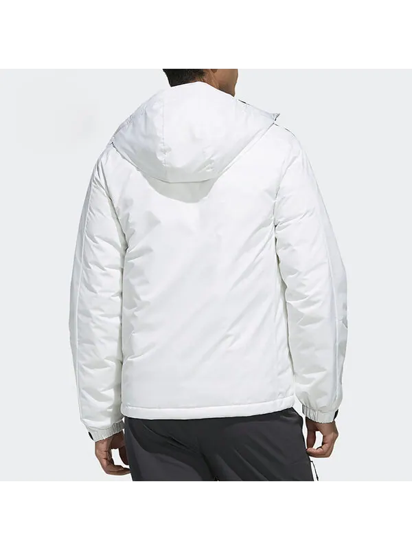 Пуховик adidas Waterproof Outdoor Sports Woven Warm Down Jacket Men White — изображение 4 из 4, белый