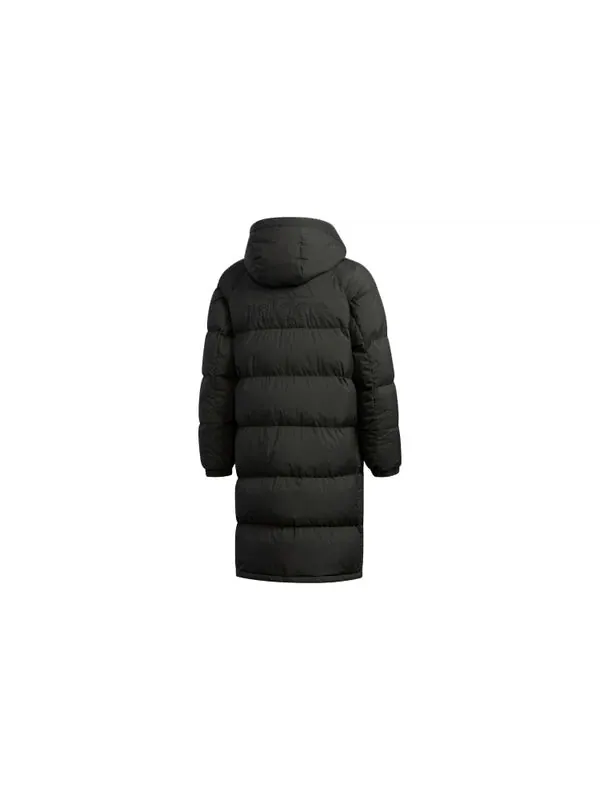 Пуховик adidas MENS Puffy Long Down Brown — изображение 2 из 4, коричневый