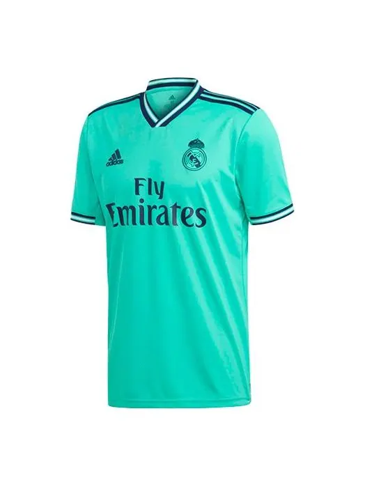 Футболка soccer/football sports jersey sw fan edition 19-20 season real madrid away green Adidas — изображение 1 из 4