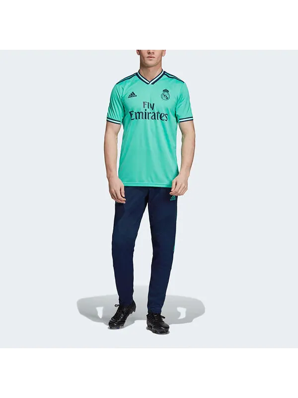 Футболка soccer/football sports jersey sw fan edition 19-20 season real madrid away green Adidas — изображение 3 из 4