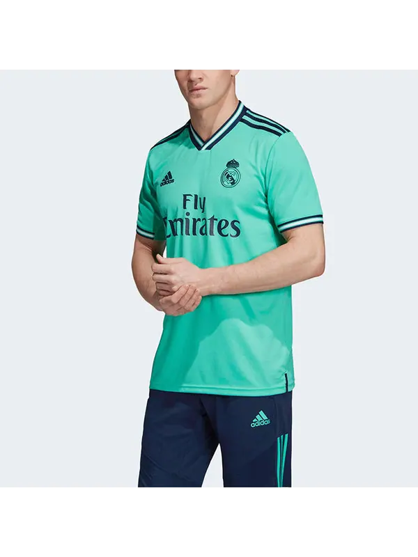 Футболка soccer/football sports jersey sw fan edition 19-20 season real madrid away green Adidas — изображение 4 из 4