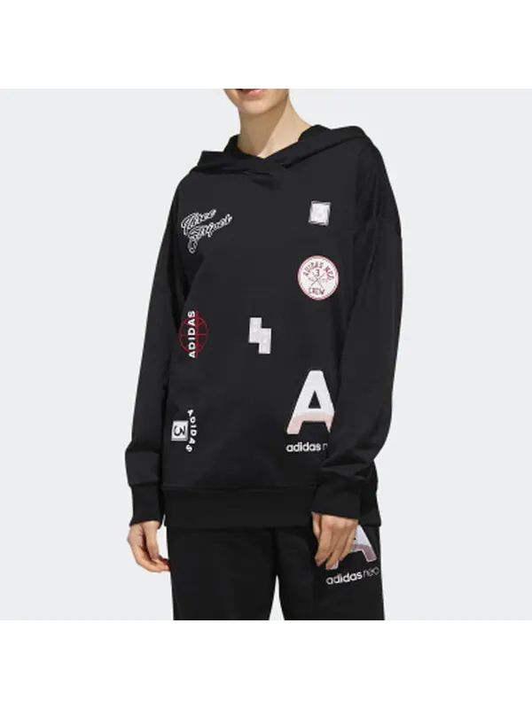 Толстовка с капюшоном neo cs sv hdy sports Adidas — изображение 3 из 4, черный