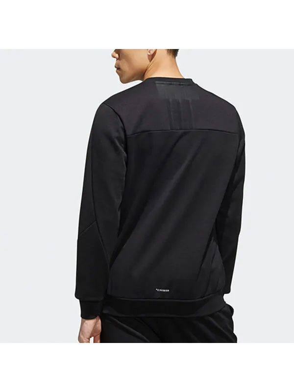 Толстовка adidas neo Csgrswtshrt Sports Round Neck Knit Pullover Long Sleeves Black — изображение 4 из 4, черный